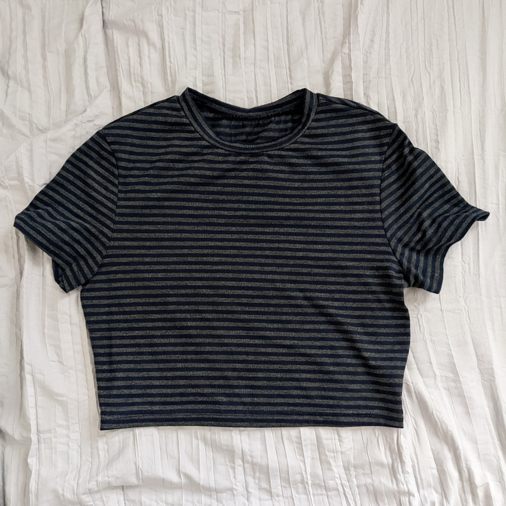 SheIn Cropped Striped Top
